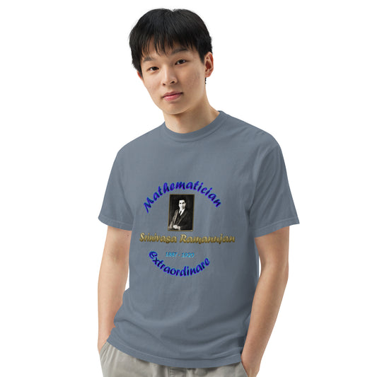 D1-Ramanujan Men’s garment-dyed heavyweight t-shirt