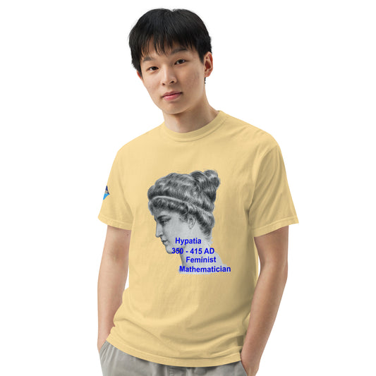 Hypatia Men’s garment-dyed heavyweight t-shirt