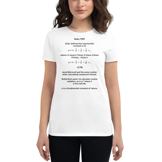 Euler Women's short sleeve t-shirt
